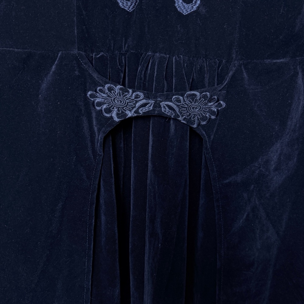 Women's Navy Victorian Tailcoat, Steampunk, Gothic, Trench Coat Costume, Size M - Picture 7 of 10